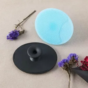 Siliconen gezicht en hoofdhuid reinigingsborstel baby bad massage set voor milde verzorging.