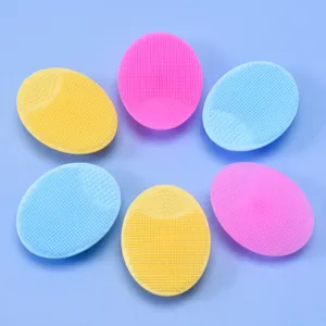 Baby siliconen gezichtsreiniging borstel set, zachte haarshampoo massage borstel voor kids.