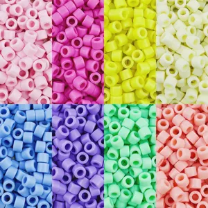 Acrylic Barrel Beads Cylinder Loose Beads For DIY Bracelet Hair Braiding And Craft Jewelry Making Accessories