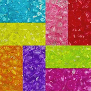 Perles lâche de muguet transparentes en acrylique pour fabrication de bijoux de bricolage