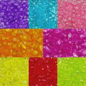 8x10mm Perles Muguet en Acrylique Transparent Perles Espacement pour Bijoux Bricolage