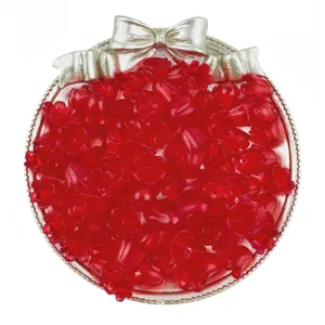 8x10mm Acrylique Transparent Perles Muguet Rouge DIY Artisanat Accessoires de Bijoux