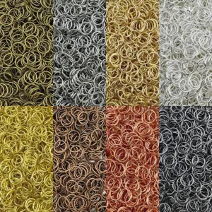 Anellini Aperti in Ferro Connettori per Creazione Gioielli Fai da Te Galvanizzati Taglie Assortite Componenti per Collana Bracciale