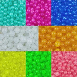 Acrylic jelly round beads for DIY bracelet crafting and handmade jewelry accessories.