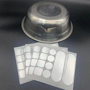 Stainless steel pot repair sticker high temperature foil patch for water pipe leaks.