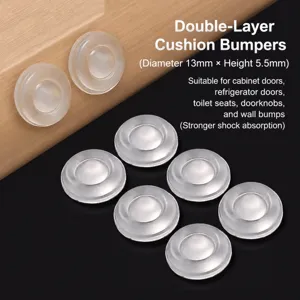 Transparente Silikon Antikollisionsmatte Türgriff Stopper Schrank Wand Schutz Kissen Möbel Gummipads