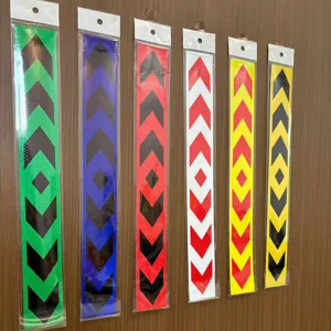 Truck reflective safety tape chevron arrow warning strip night vehicle marker sticker