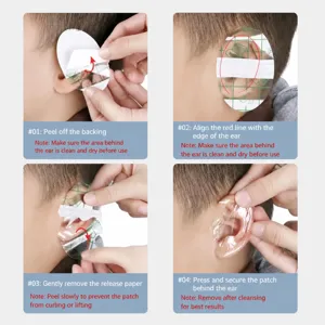Waterproof ear patches for babies kids swimming bathing protective transparent ear stickers