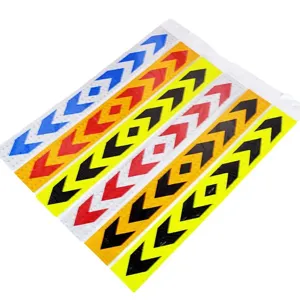Reflective safety tape for trucks, high visibility hazard warning chevron arrow reflective film.