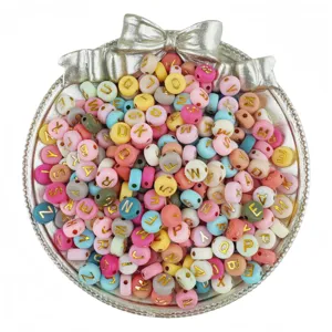 4x7mm acrylic alphabet beads colorful letter beads for DIY friendship bracelets making
