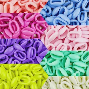 Maillons de chaîne ouverts en acrylique 10x16mm pour bracelet et accessoires de bijoux.