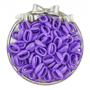 Maillons chaîne ouverts acrylique violet 10x16mm pour bracelets DIY et accessoires de bijoux.