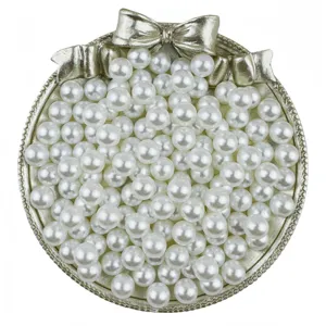 Perle di imitazione ABS, perle tonde senza foro per accessori di gioielli fai da te.