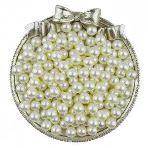 Perle in ABS 3-20mm perle rotonde senza foro artigianato fai da te accessori per gioielli