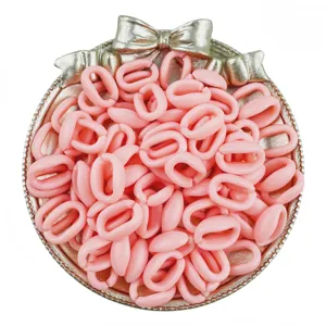 Maillons de chaîne en acrylique rose pour bracelets faits main et accessoires de bijoux DIY