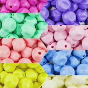 16mm acrylic solid color fig beads bulk handmade DIY bracelet hair tie jewelry accessories
