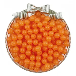 6/8mm acrylic jelly round beads bulk for DIY jewelry making, bracelets, and handmade crafts.