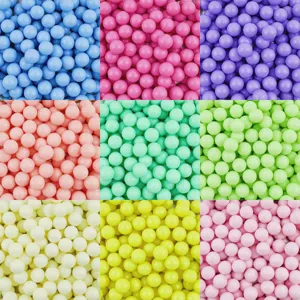 6/8mm acrylic solid color round beads without holes DIY jewelry making craft items