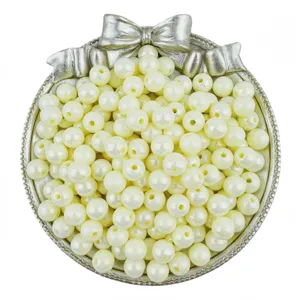 Acrylic magic color round beads AB color loose beads DIY handmade bracelet jewelry accessories