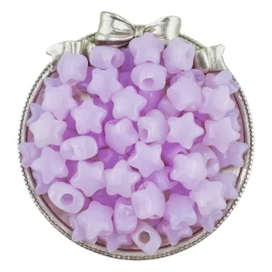 14mm acrylic jelly star beads large hole loose beads for DIY handmade bracelets jewelry making.