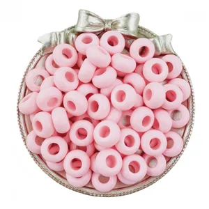 13mm pink acrylic large hole abacus beads wheel beads for DIY handmade bracelets jewelry accessories