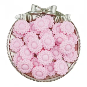 Pink acrylic sunflower loose beads 20mm DIY handmade jewelry making accessories for bracelets