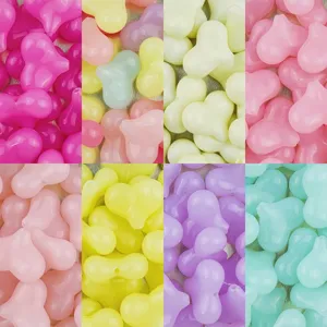 22mm acrylic jelly peach heart beads loose diy bracelet jewelry craft accessories colorful