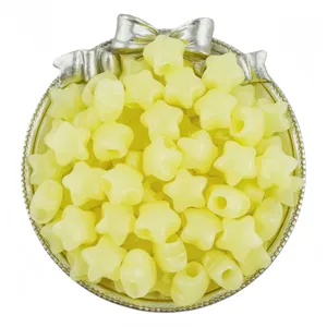 Acrylic jelly star beads 14mm large hole bulk beads for DIY handmade bracelets jewelry making