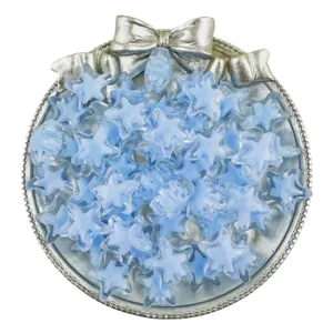 15mm blue acrylic star beads loose DIY handmade jewelry accessories bracelet making supply