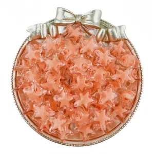 15mm Acrylic Star Beads DIY Handmade Bracelet Jewelry Accessories Detail Flat Lay View.