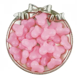 22mm acrylic jelly heart beads pink loose beads diy bracelet jewelry making accessories