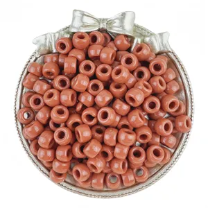6x9mm pony beads bulk for hair braiding and DIY jewelry making handmade craft supplies