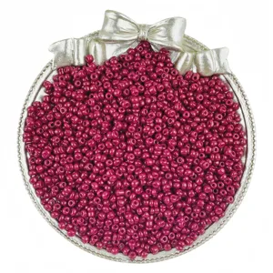 Glass seed beads for DIY jewelry making, small loose beads for bracelets and necklaces crafts.