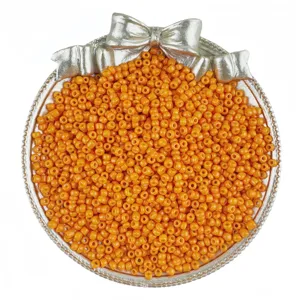 Glass seed beads for DIY handmade bracelets necklaces jewelry making accessories detail shot