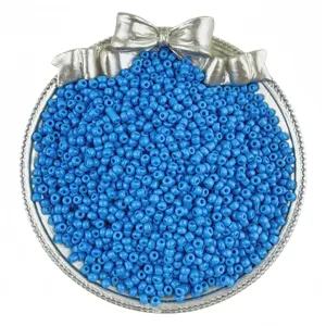 Blue glass seed beads for DIY jewelry making handmade bracelets necklaces beading accessories