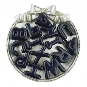 Acryl Buchstaben Perlen 20mm Großes Loch Alphabet Anhänger für DIY Schmuck Schuhe Handwerk