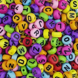 Acrylic Letter Beads Colorful Mixed Alphabet Loose Beads For DIY Friendship Bracelets Jewelry Making Craft Accessories