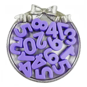 Acrylic number beads diy jewelry accessories large hole charm pendant craft supplies 20mm