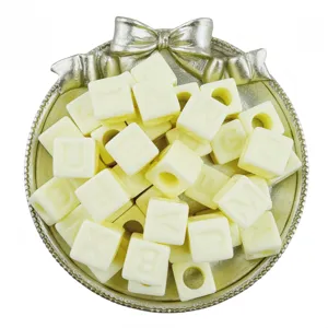 12mm acrylic cube letter beads with large holes, perfect for DIY handmade bracelets and jewelry.