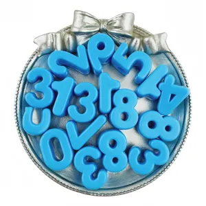 20mm acrylic large hole number beads diy jewelry accessories shoe charms loose beads craft