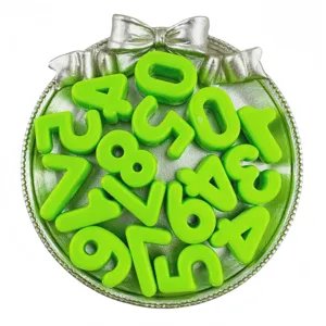 20mm acrylic number beads large hole loose charms DIY jewelry accessories handmade craft making