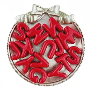 20mm Acryl Buchstaben Perlen rote Alphabet Anhänger DIY Schmuckherstellung Schuhe Zubehör