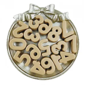Acrylic digital number beads DIY shoe charms loose beads jewelry accessories craft