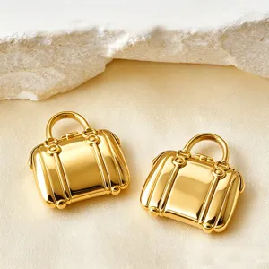 316 Edelstahl Retro Mini Handtasche Anhänger DIY Modeschmuck Zubehör für Schmuck