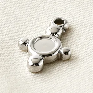 Edelstahl Sonnen Anhänger Rohling Detailansicht, DIY Schmuck Zubehör für Halskette und Armband.