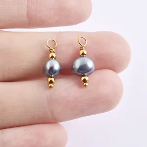 DIY Perlen Gold Perle Anhänger Stecker Charm handgemachte Schmuck Zubehör für Armbänder.