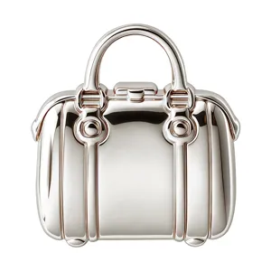 Edelstahl Vintage Handtasche Anhänger Retro 3D Tasche Metall DIY Schmuckzubehör Stk