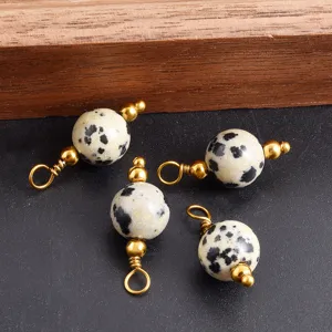 Naturstein Perlen Anhänger Stecker für DIY Schmuckherstellung, stilvolle elegante Zubehörteile.