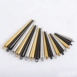 Stainless steel sharp cone pendant charms for DIY jewelry making, earrings and bracelets.