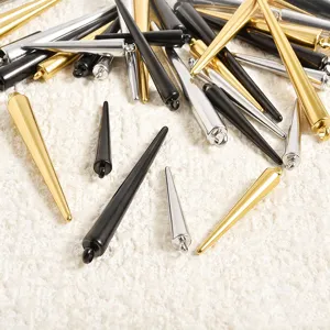 Stainless Steel Spike Cone Pendant Conical Charm With Welded Ring For DIY Earring Bracelet Necklace Jewelry Making Accessory